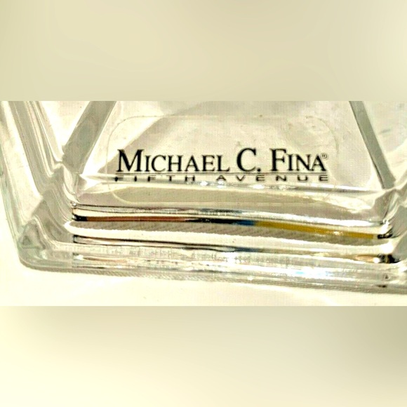 Michael C. Fina Fifth Avenue Lead Faceted Crystal Candle Stick Holders Art Deco - Picture 2 of 4